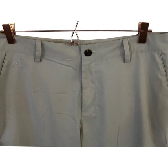Adidas Golf Pants Mens ClimaLite Size 32x32 Beige Straight Leg ZIP Fly Golfing - Picture 7 of 9
